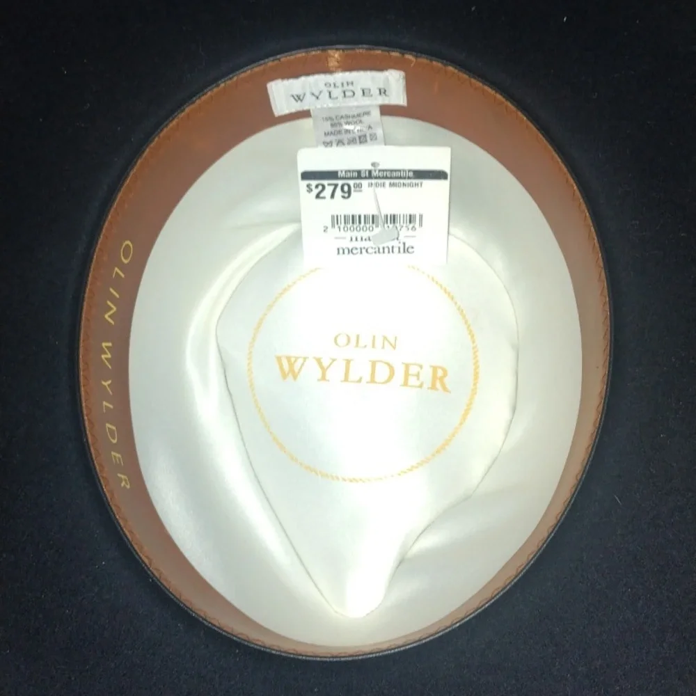 NWT Wyeth Olin Wylder Indie Midnight size Medium Rancher Hat - Picture 4 of 5